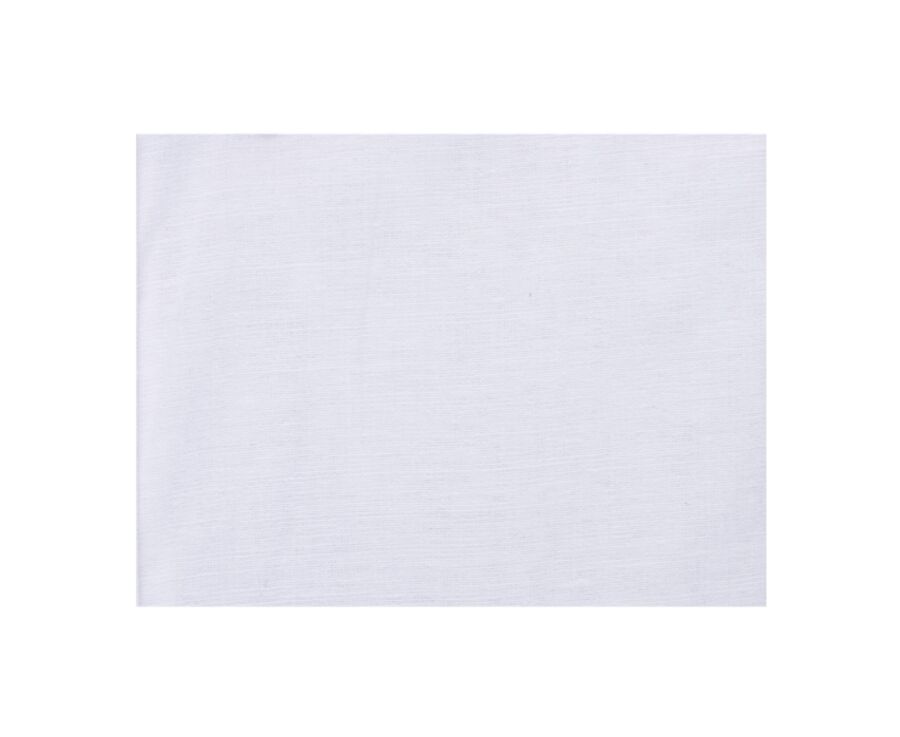 Chemise manches longues coton et lin blanche - COLTEN