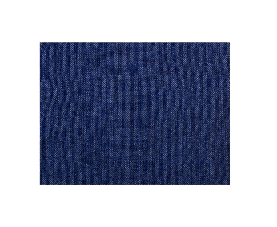 Chemise manches longues coton et lin Chambray Indigo - COLTEN