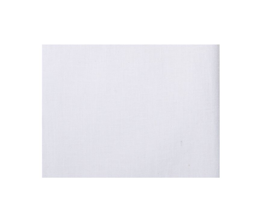 Chemise coton/lin Chambray Blanc  - COLTEN