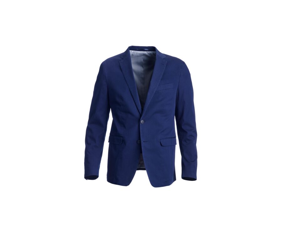 Veste de costume coton homme Navy - LAZARE