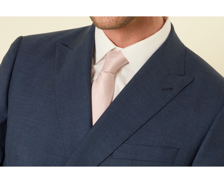 Cravate en Soie Rose Faux-Uni