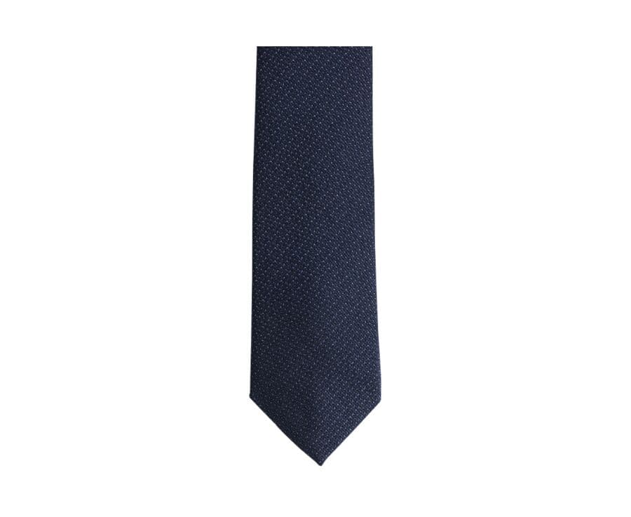 Cravate en soie Marine et Bleu