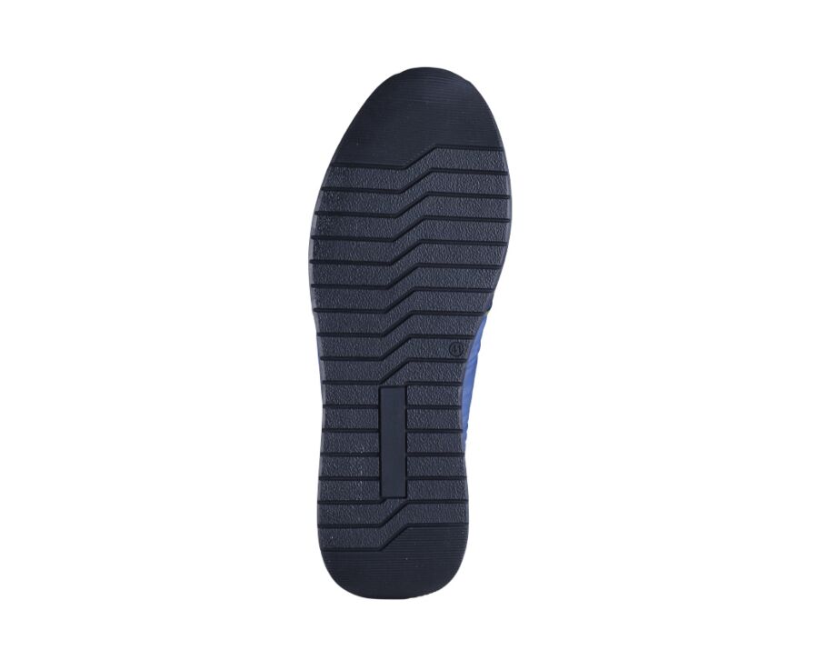 Sneakers homme Velours Navy et Vert - MURTOA