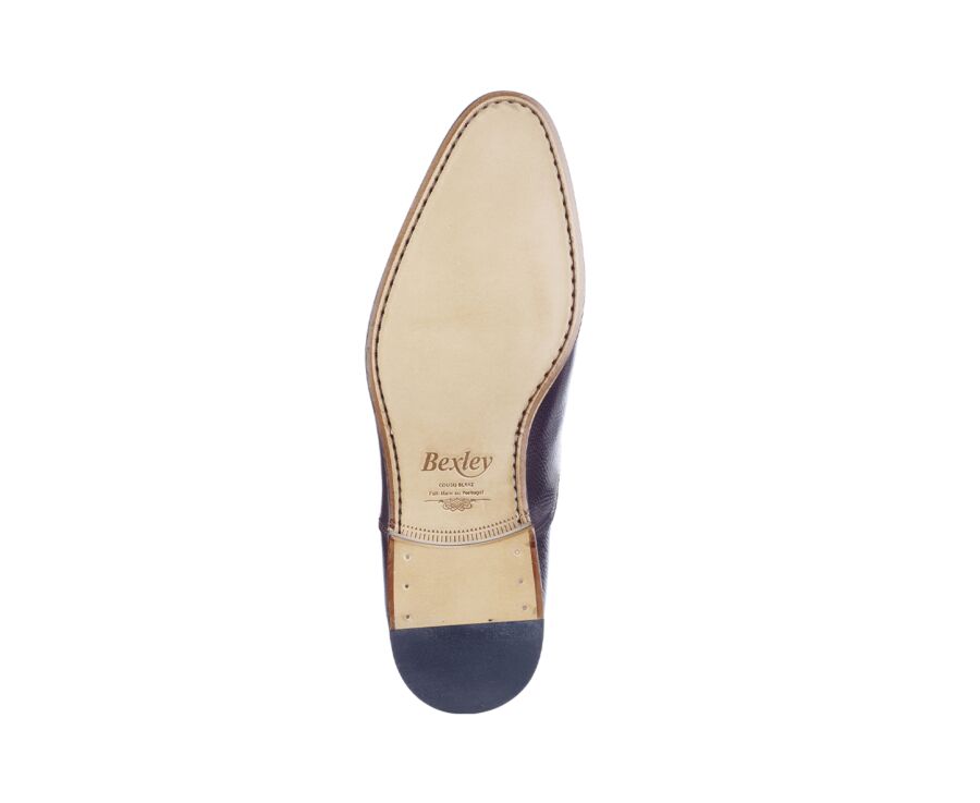 Richelieu Homme en Cuir Grainé Chocolat - RICKFORD