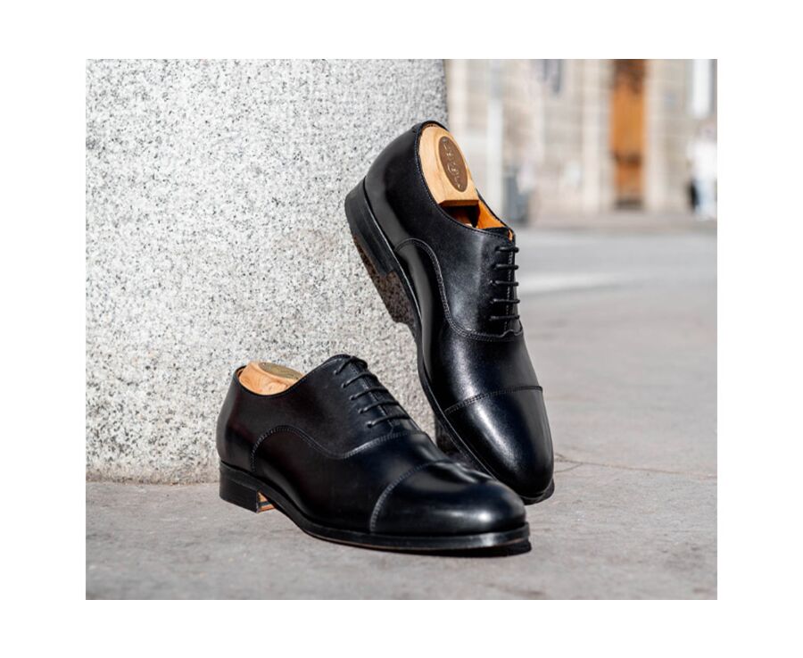 Richelieu noir homme semelle cuir - RICKFORD