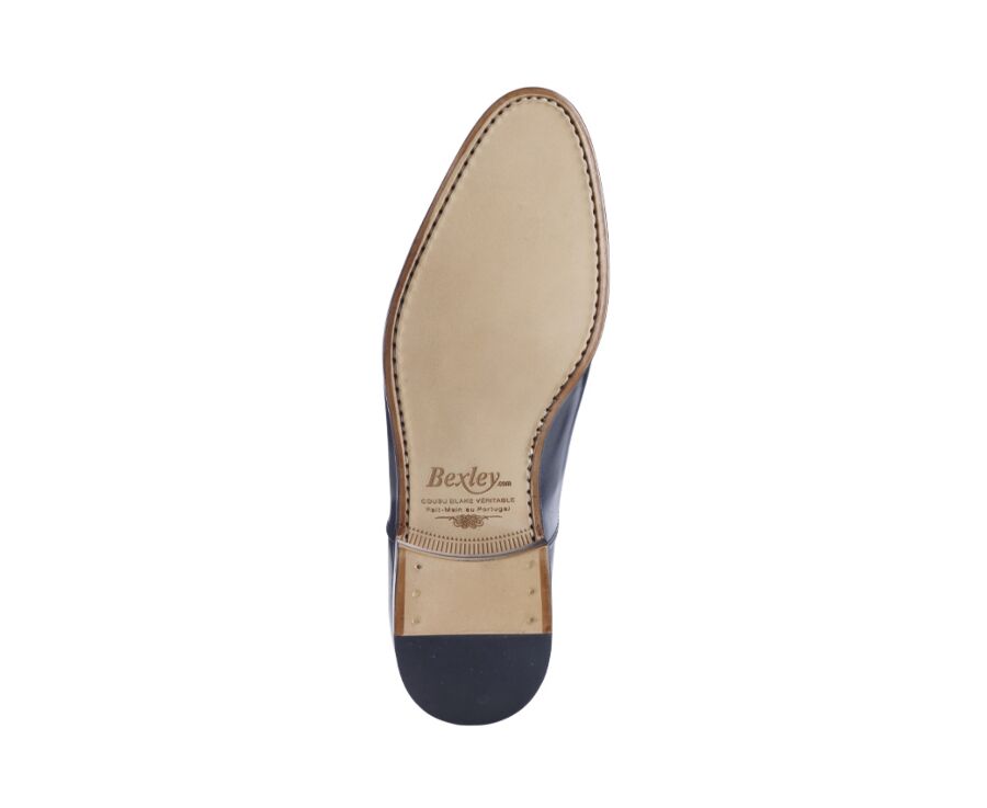 Richelieu noir homme semelle cuir - RICKFORD