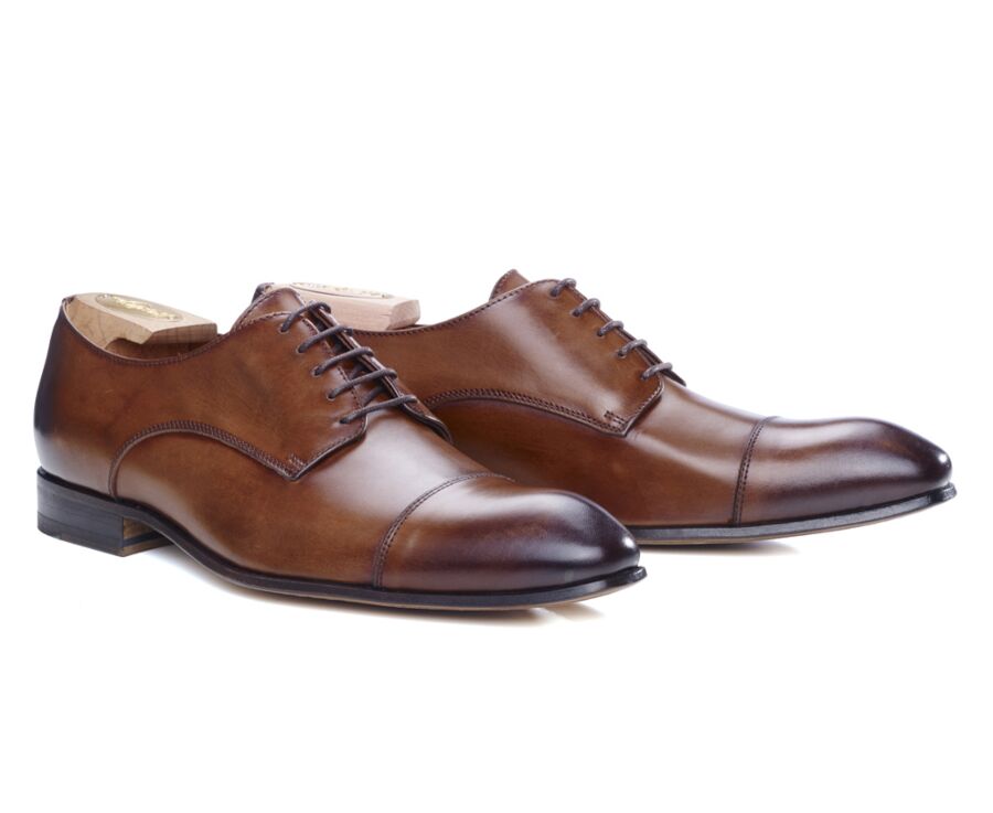 Derbies homme Cognac patiné - GARSTON