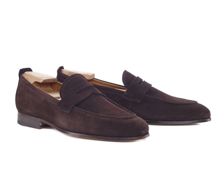 Mocassin homme Velours Brun - CEVIO