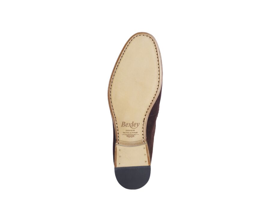 Mocassin homme Velours Brun - CEVIO