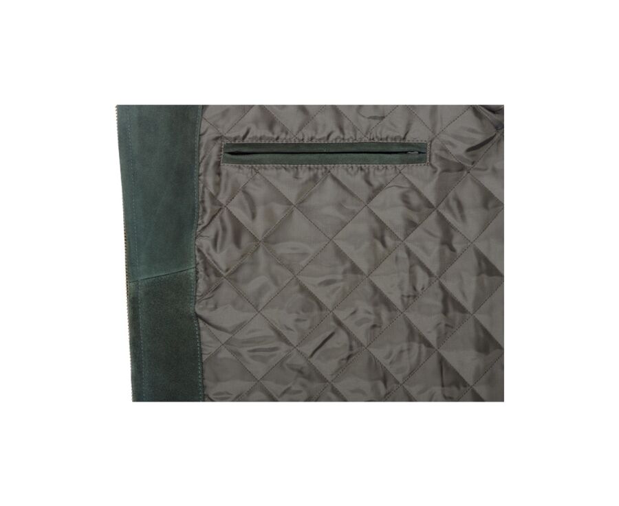 Blouson homme cuir Vert foncé - SEAN II