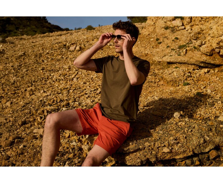 Short de bain homme Rouge Basque - BRENTAN