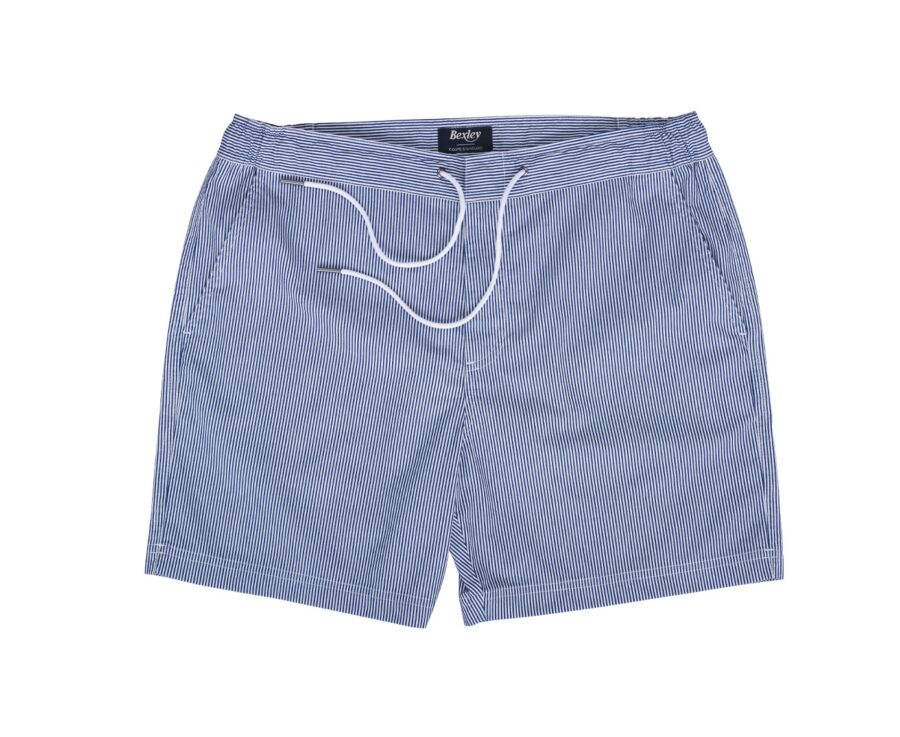 Short de bain homme rayé Navy - BRENTAN