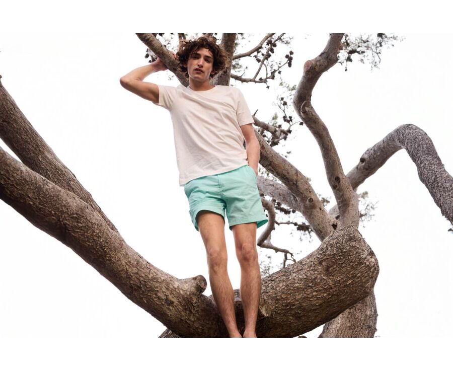 Short de bain homme rayé Vert - BRENTAN