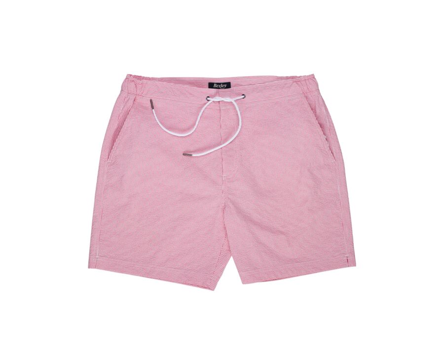 Short de bain homme rayé Rose - BRENTAN