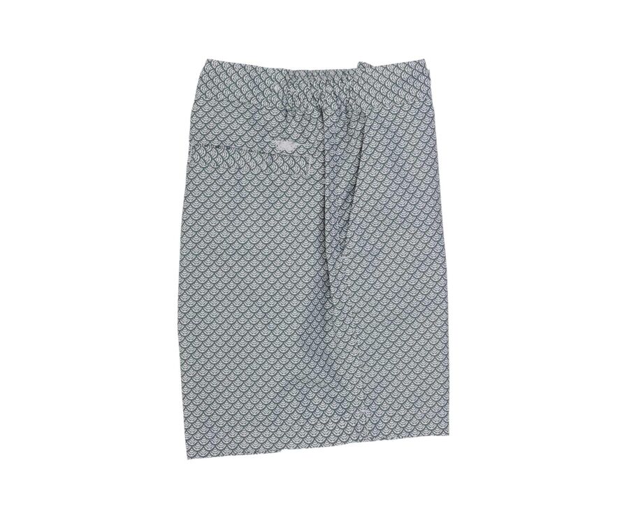Short de bain homme vert sauge à motif - BRENTAN