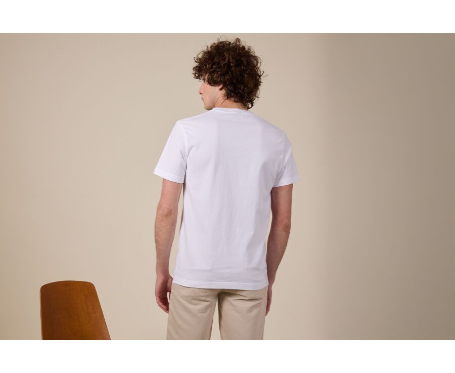 Tee-shirt coton bio uni Blanc - EDGAR III
