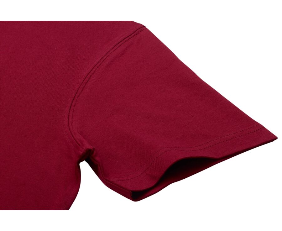 Tee-shirt coton bio uni Bordeaux - EDGAR III