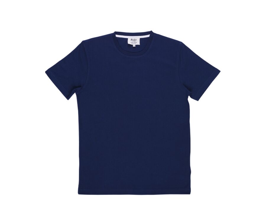 Tee-shirt coton bio uni Navy - EDGAR III