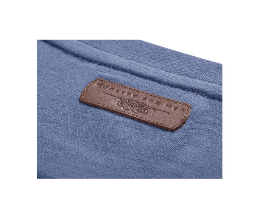 Tee-shirt coton bio uni Bleu Gris - EDGAR III