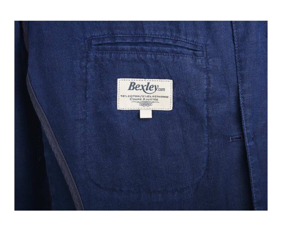 Blazer lin homme Navy - LUBIN