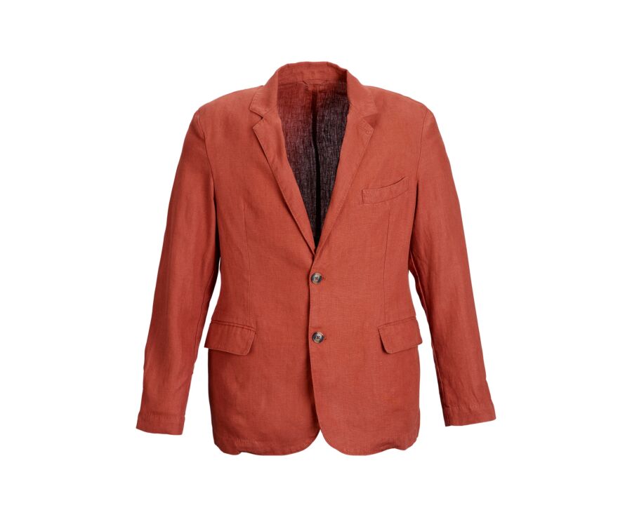 Blazer lin homme Terracotta