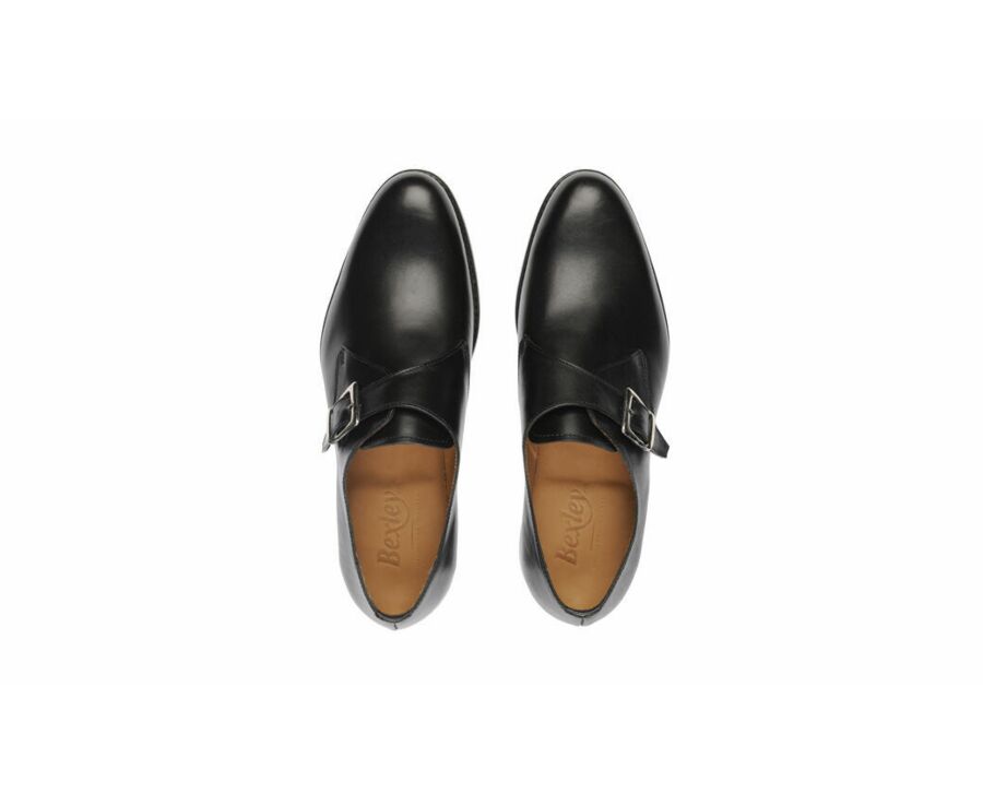 Chaussures cuir homme avec boucle Noir - BLOOMINGDALE SILVER PATIN
