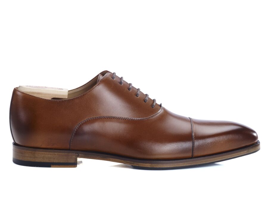 Richelieu Gold patiné homme semelle cuir avec patin gomme - SPEZIA II PATIN