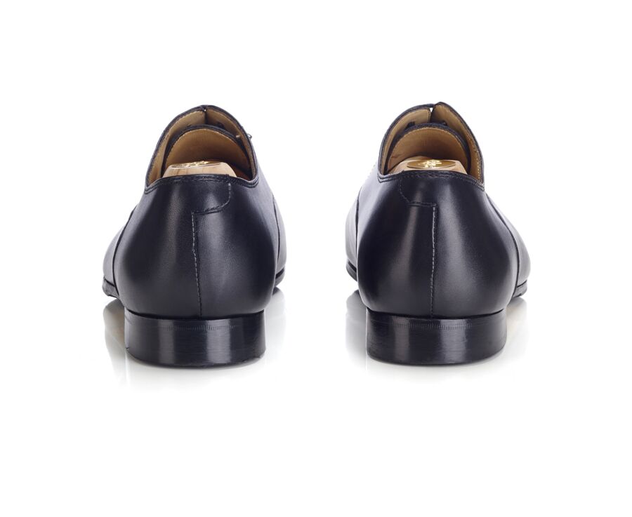 Richelieu homme Noir - semelle cuir avec patin - LENNOX PATIN