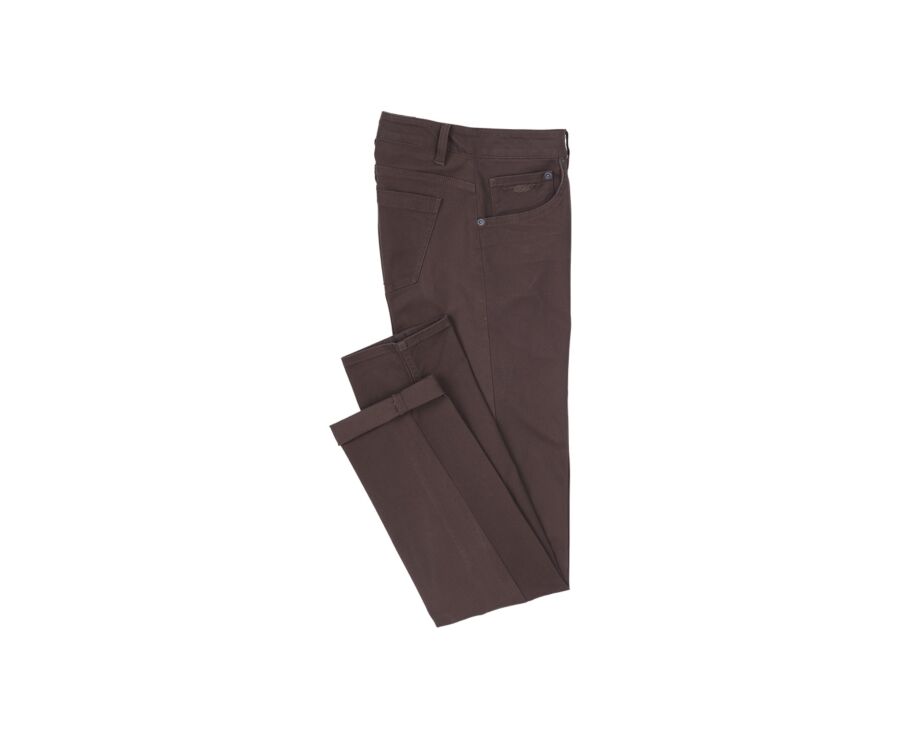 Pantalon 5 poches homme Chocolat - KARSON