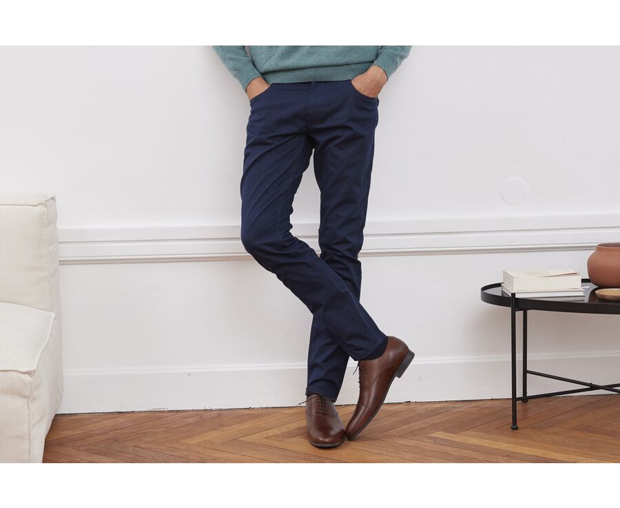 Pantalon 5 poches homme Marine - KARSON