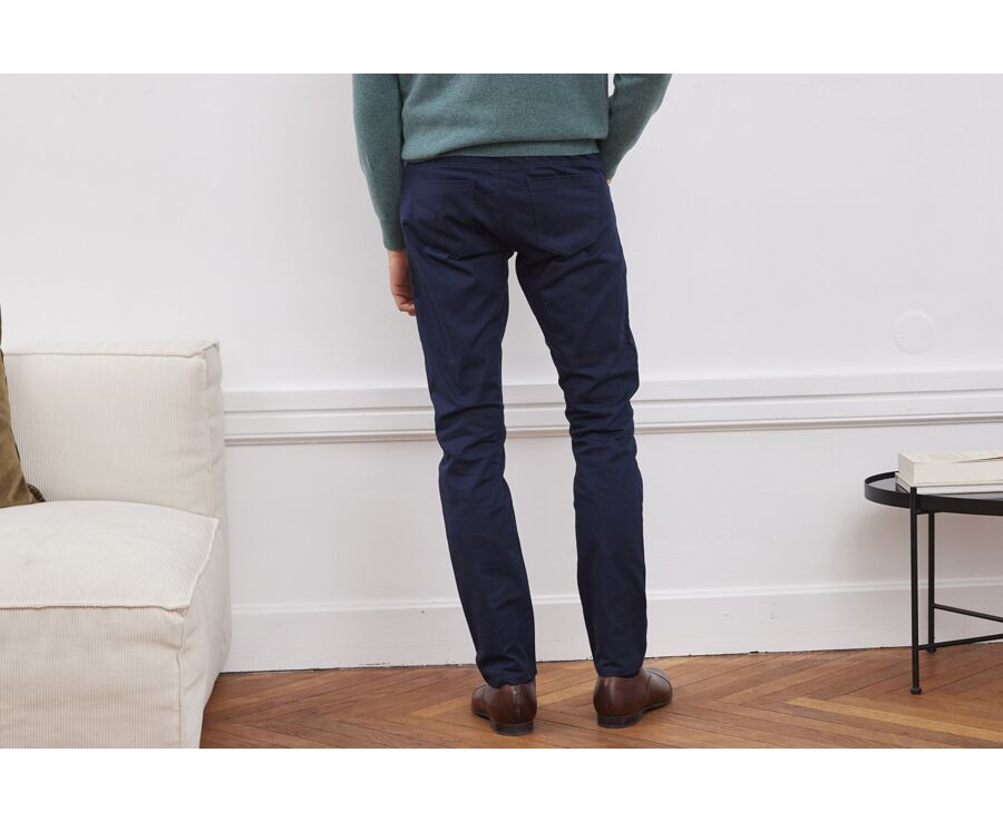 Pantalon 5 poches homme Marine - KARSON