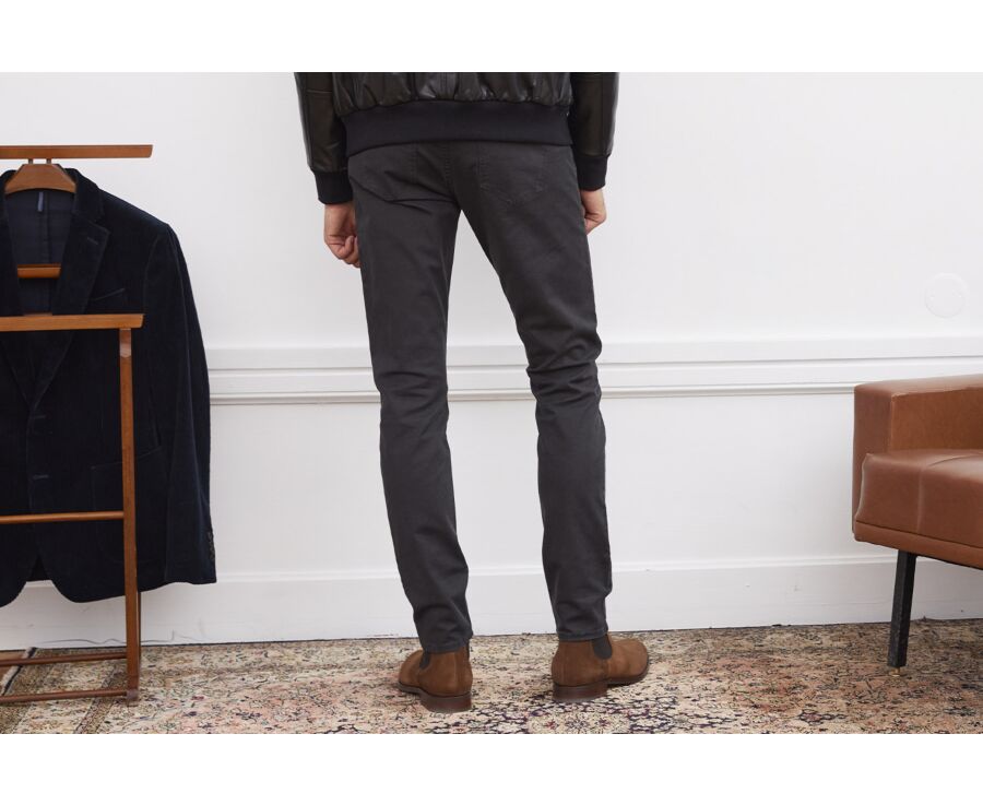 Pantalon 5 poches homme Charbon - KARSON