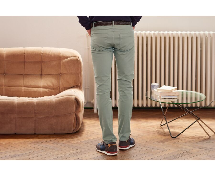 Pantalon 5 poches homme Tilleul - KARSON