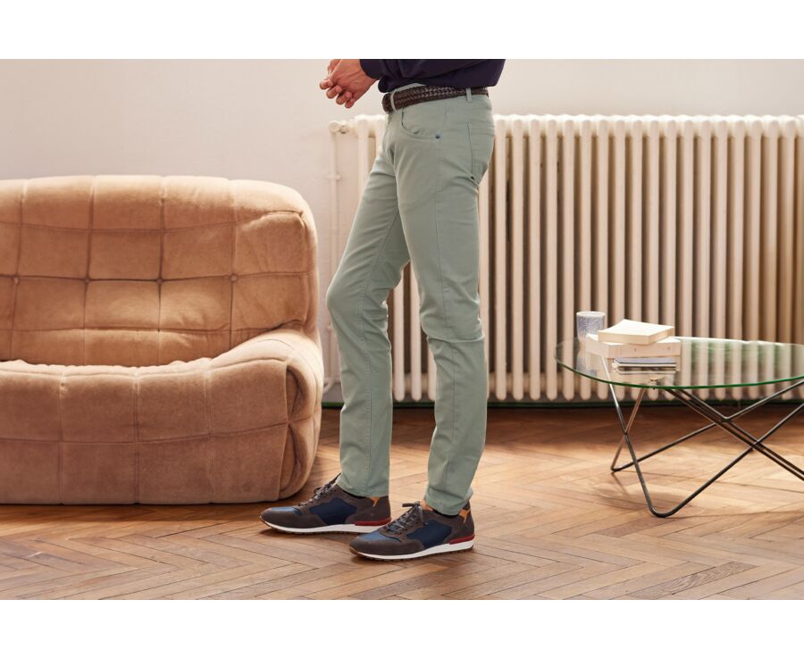 Pantalon 5 poches homme Tilleul - KARSON