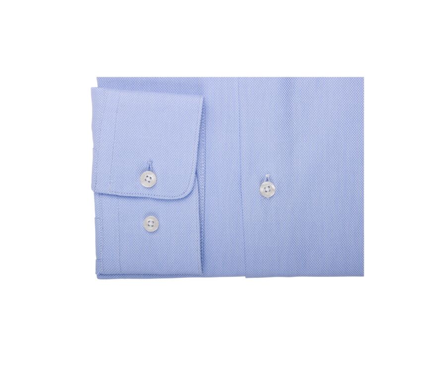 Chemise Bleu Ciel coton popeline - Col italien - OTTAVIO CLASSIC