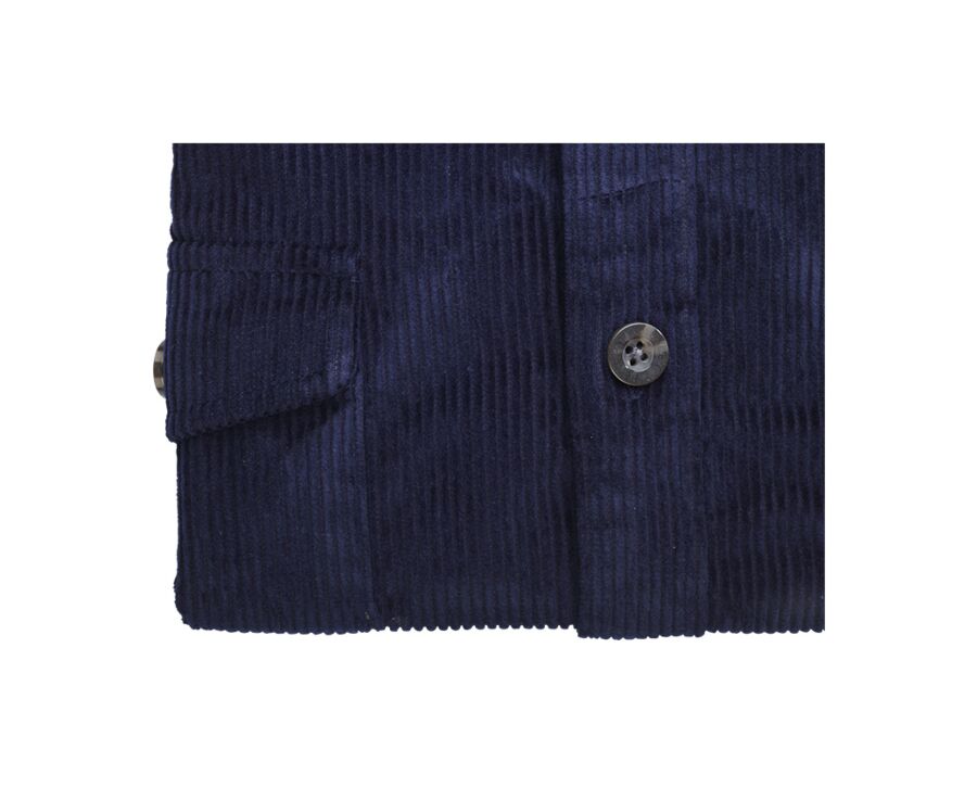 Surchemise en velours Navy - VICTORIN