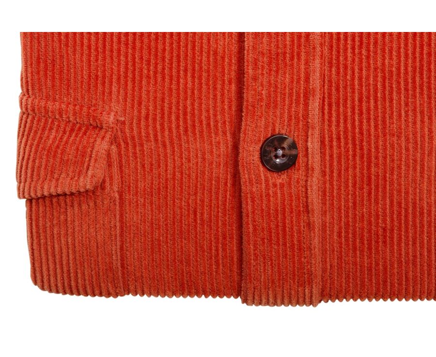Surchemise en velours - Mandarine - VICTORIN