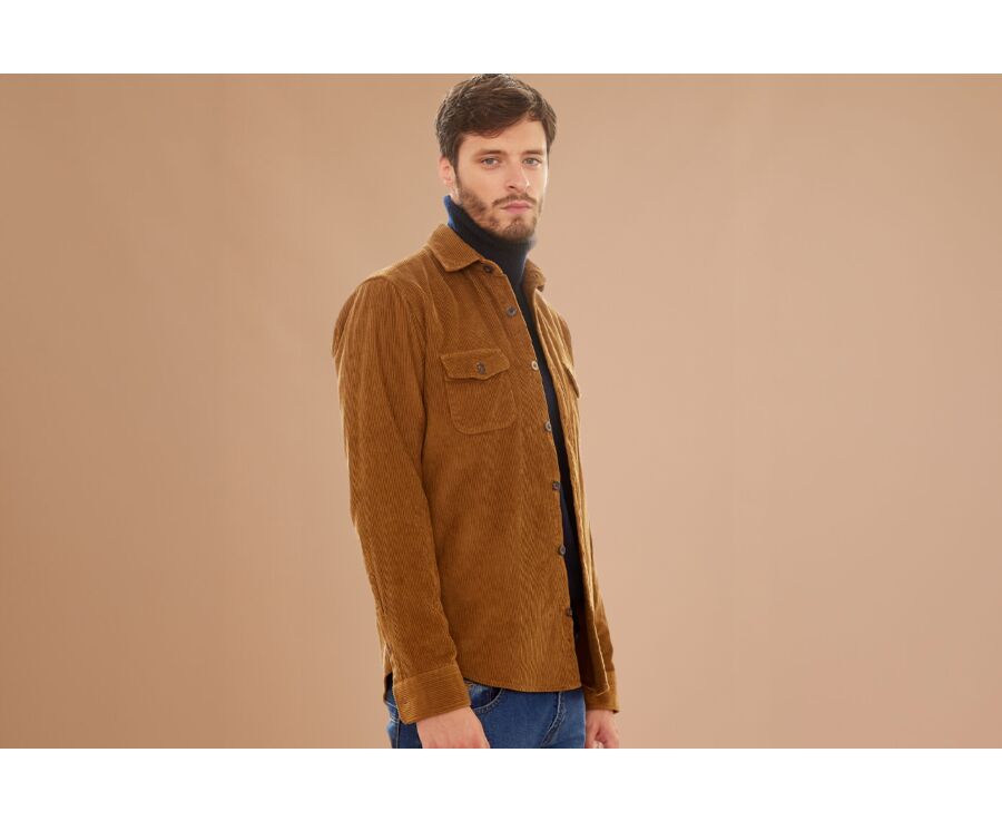 Surchemise en velours Chamois - VICTORIN