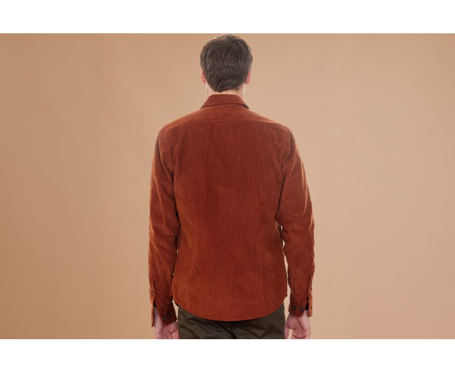 Surchemise en velours Rouille - VICTORIN