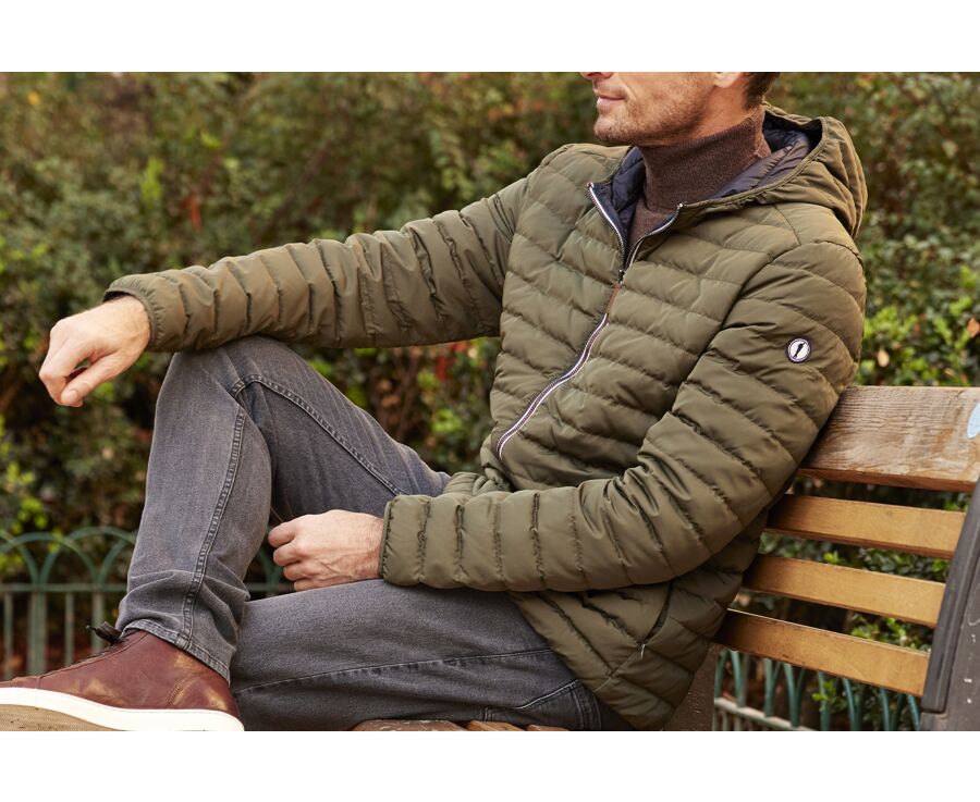 Doudoune légère homme à capuche Kaki - SIVERT II