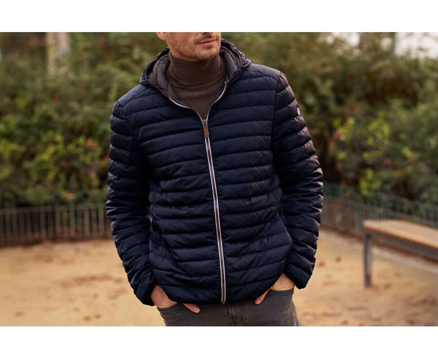 Doudoune à capuche homme légère Marine - SIVERT II