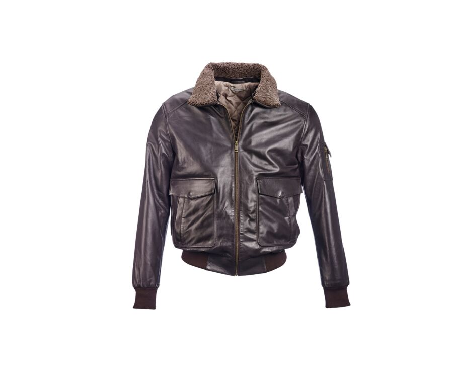 Blouson aviateur homme Chocolat - EVERETT II