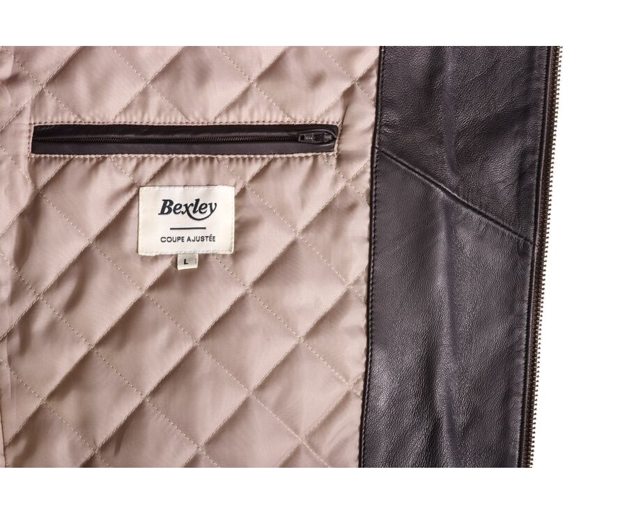 Blouson aviateur homme Chocolat - EVERETT II