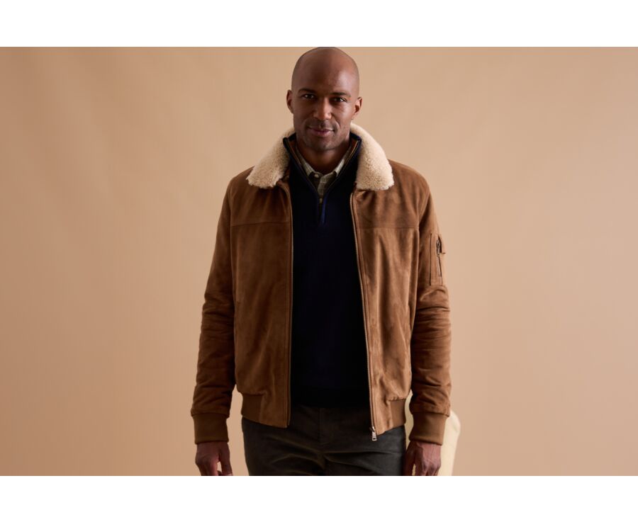 Blouson aviateur homme Havane - EVERETT II