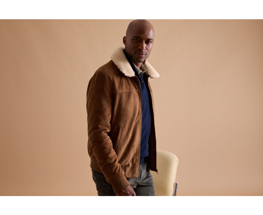 Blouson aviateur homme Havane - EVERETT II