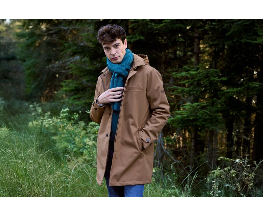 Trench matelassé homme Marron  - AURESTILDE