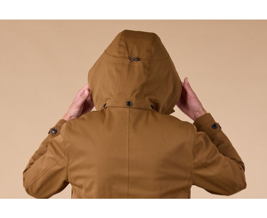 Trench matelassé homme Marron  - AURESTILDE