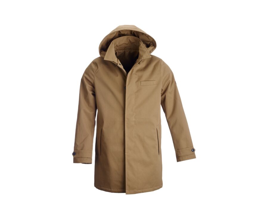Trench matelassé homme Marron  - AURESTILDE