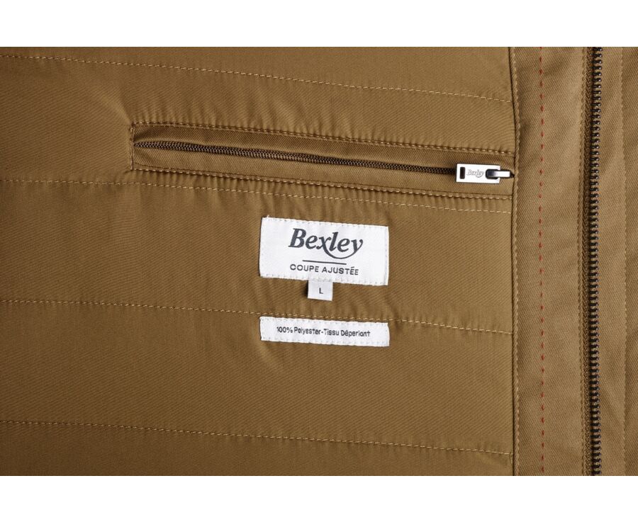 Trench matelassé homme Marron  - AURESTILDE