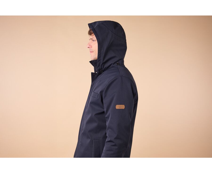 Trench matelassé homme Navy foncé  - AURESTILDE